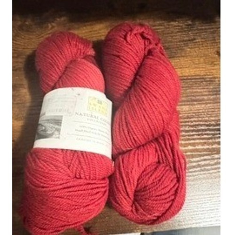 Swans Island Yarn Organic Merino Wool  Winterberry NEW 2 Skeins Hand Dyed Maine